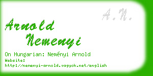 arnold nemenyi business card